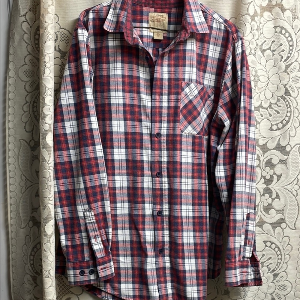Telluride Red and White Plaid Men's Shirt